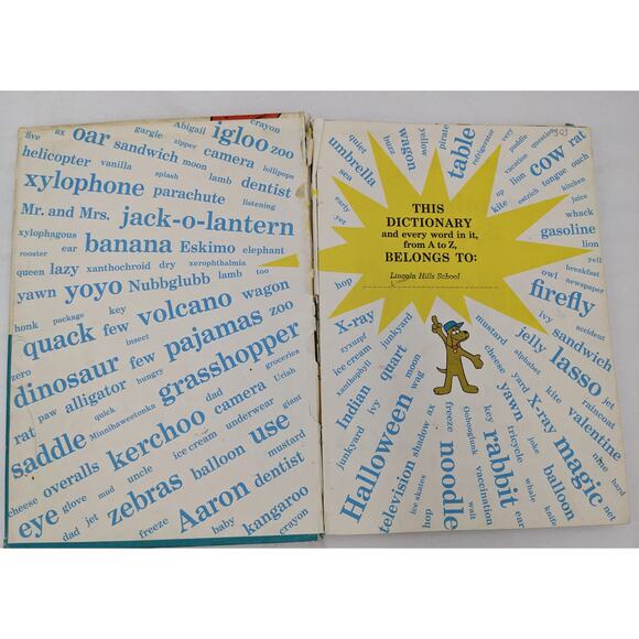 The Cat In The Hat Dictionary By The Cat Himself P.D. Eastman Vintage 1964 - Picture 4 of 16